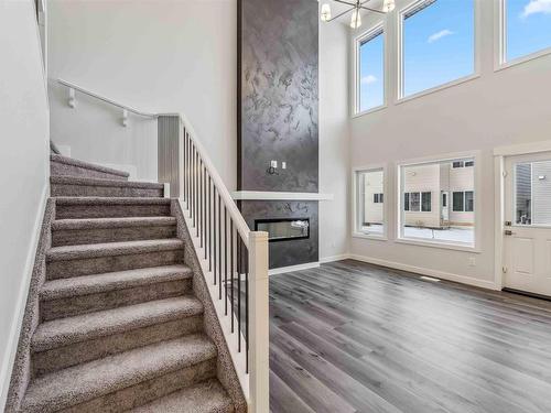 2808 194 Street, Edmonton, AB - Indoor Photo Showing Other Room With Fireplace