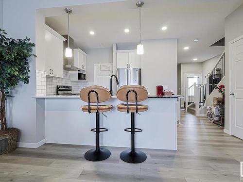 5357 Lark Landing Landing, Edmonton, AB - Indoor Photo Showing Kitchen With Upgraded Kitchen