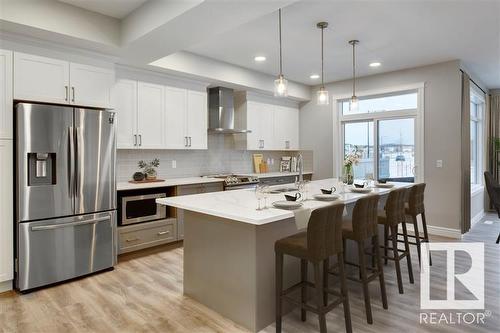 3124 167 Street, Edmonton, AB - Indoor Photo Showing Kitchen With Upgraded Kitchen