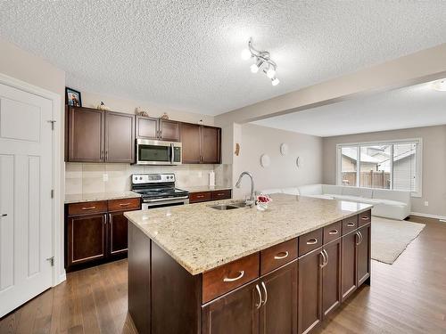 21916 90 Avenue, Edmonton, AB - Indoor Photo Showing Kitchen With Double Sink