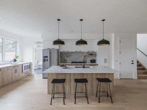 9350 73 Avenue, Edmonton, AB - Indoor Photo Showing Kitchen With Upgraded Kitchen