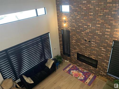 104 Orchard Court, St. Albert, AB - Indoor Photo Showing Other Room With Fireplace