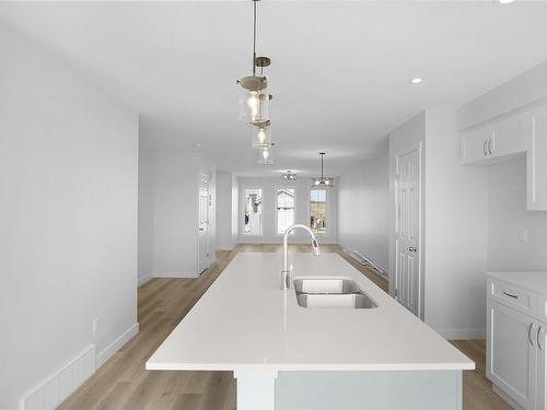 17318 6A Street, Edmonton, AB - Indoor Photo Showing Kitchen With Double Sink