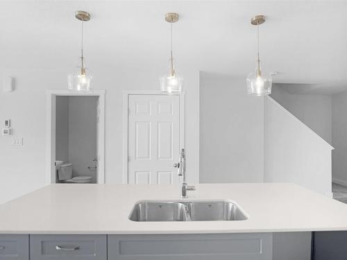 17326 6A Street, Edmonton, AB - Indoor Photo Showing Kitchen With Double Sink