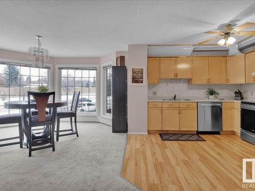 612 3 Perron Street, St. Albert, AB - Indoor Photo Showing Kitchen