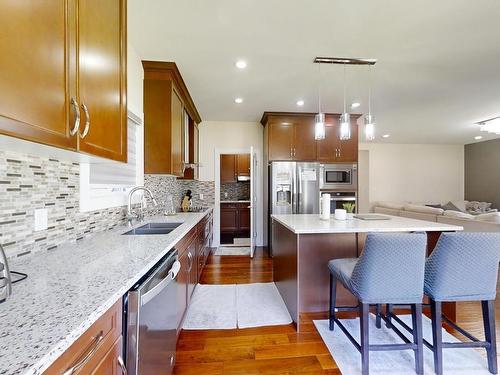 1835 20Ave, Edmonton, AB - Indoor Photo Showing Kitchen With Double Sink With Upgraded Kitchen