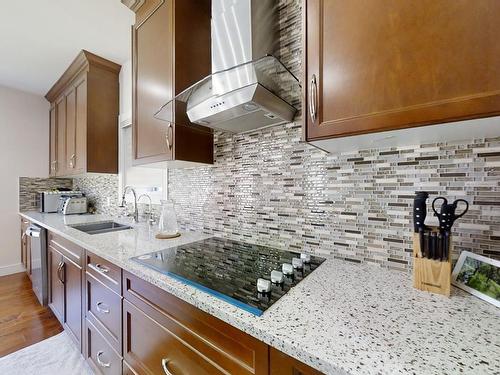 1835 20Ave, Edmonton, AB - Indoor Photo Showing Kitchen With Double Sink