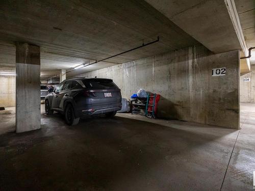 202 9921 104 Street, Edmonton, AB - Indoor Photo Showing Garage