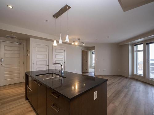 1307 10388 105 Street, Edmonton, AB - Indoor Photo Showing Kitchen With Double Sink