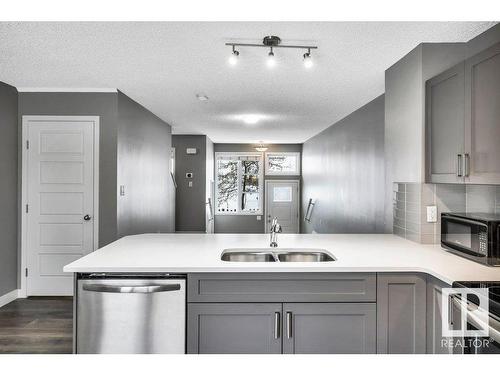 35 4470 Prowse Road, Edmonton, AB - Indoor Photo Showing Kitchen With Double Sink