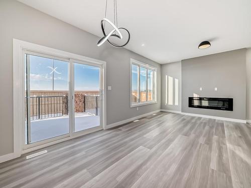 3724 67 Street, Beaumont, AB - Indoor With Fireplace