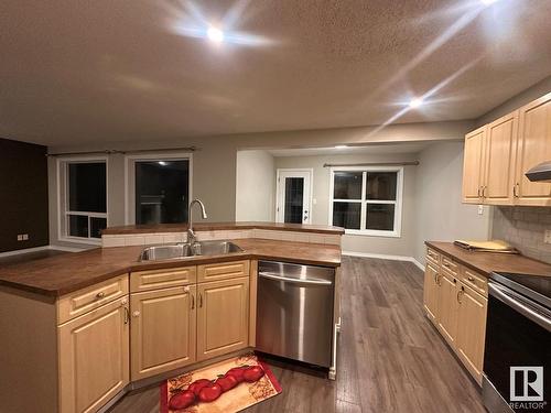 417 86 Street, Edmonton, AB - Indoor Photo Showing Kitchen With Double Sink