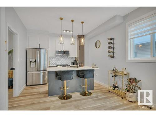 11317 95A Street, Edmonton, AB - Indoor Photo Showing Kitchen With Stainless Steel Kitchen With Upgraded Kitchen