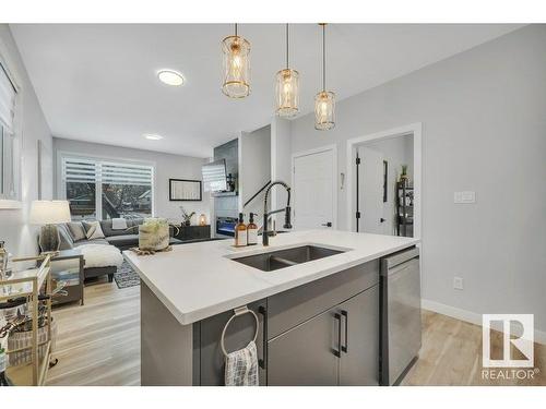 11317 95A Street, Edmonton, AB - Indoor Photo Showing Kitchen With Double Sink