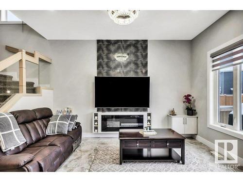 363 Glenridding Ravine Road, Edmonton, AB - Indoor Photo Showing Living Room