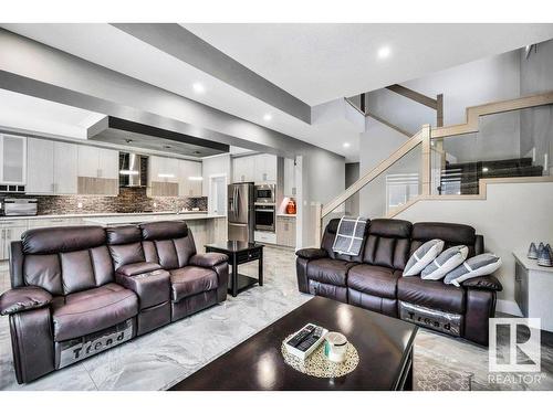 363 Glenridding Ravine Road, Edmonton, AB - Indoor Photo Showing Living Room