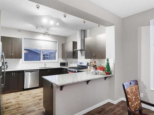 8404 24 Avenue Sw, Edmonton, AB - Indoor Photo Showing Kitchen With Upgraded Kitchen