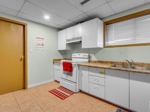 2111 53 Street, Edmonton, AB - Indoor Photo Showing Kitchen With Double Sink