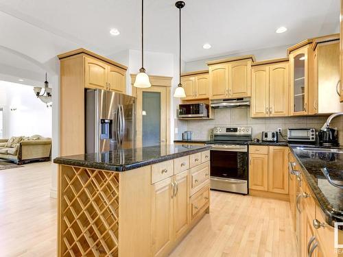 3020 Macneil Way, Edmonton, AB - Indoor Photo Showing Kitchen With Double Sink With Upgraded Kitchen