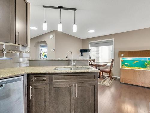 7193 Cardinal Way, Edmonton, AB - Indoor Photo Showing Kitchen With Double Sink