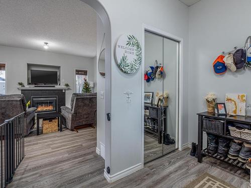 37 Birchmont Crescent, Leduc, AB - Indoor With Fireplace