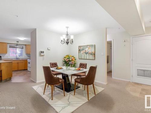 210 8909 100 Street, Edmonton, AB - Indoor Photo Showing Dining Room