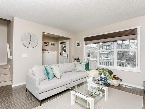 16023 10 Avenue, Edmonton, AB - Indoor Photo Showing Living Room