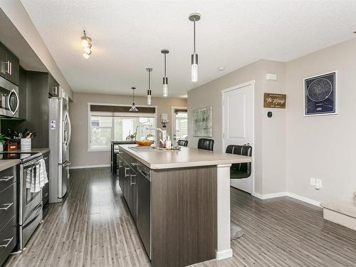 16023 10 Avenue, Edmonton, AB - Indoor Photo Showing Kitchen With Upgraded Kitchen