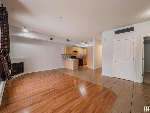 406 10707 102 Avenue, Edmonton, AB - Indoor With Fireplace