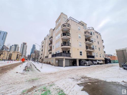 406 10707 102 Avenue, Edmonton, AB - Outdoor With Balcony With Facade