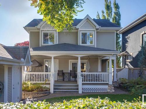 7314 Ada Boulevard, Edmonton, AB - Outdoor With Deck Patio Veranda With Facade