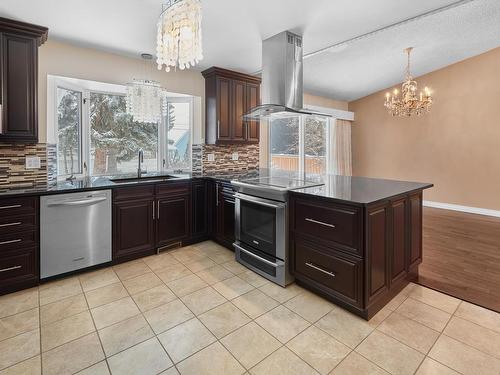 13823 90 Avenue, Edmonton, AB - Indoor Photo Showing Kitchen With Upgraded Kitchen