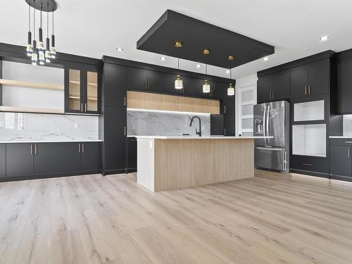 124 Edgewater Circle, Leduc, AB - Indoor Photo Showing Kitchen