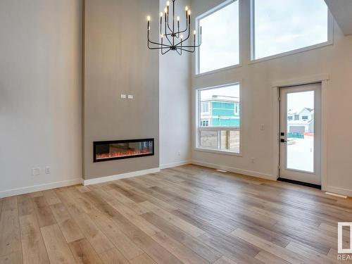 11 Resplendent Way, St. Albert, AB - Indoor Photo Showing Other Room With Fireplace