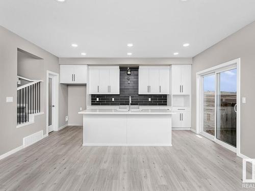 175 Catria Point(E) N, Sherwood Park, AB - Indoor Photo Showing Kitchen With Double Sink