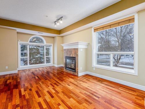 10903 81 Avenue, Edmonton, AB - Indoor Photo Showing Other Room With Fireplace