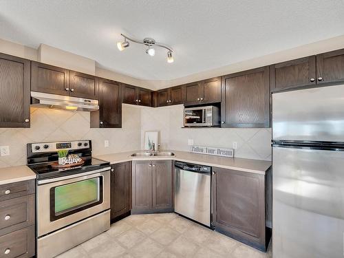 2317 9357 Simpson Drive, Edmonton, AB - Indoor Photo Showing Kitchen With Double Sink