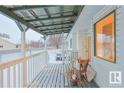 453 Garden Meadows Drive, Wetaskiwin, AB - Outdoor With Deck Patio Veranda With Exterior