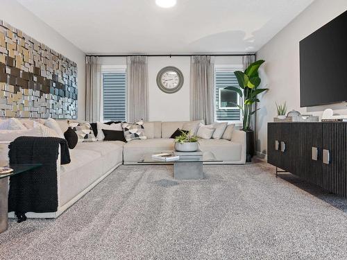 3937 3A Avenue, Edmonton, AB - Indoor Photo Showing Living Room