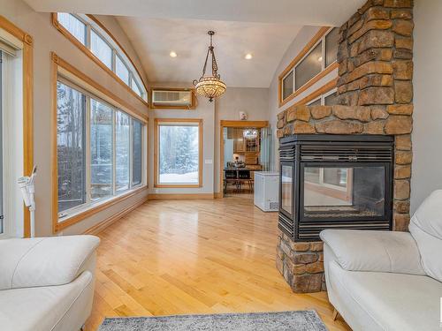 264 Kingswood Boulevard, St. Albert, AB - Indoor Photo Showing Living Room With Fireplace