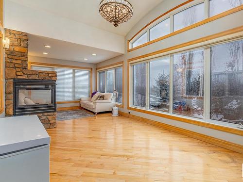 264 Kingswood Boulevard, St. Albert, AB - Indoor Photo Showing Other Room With Fireplace