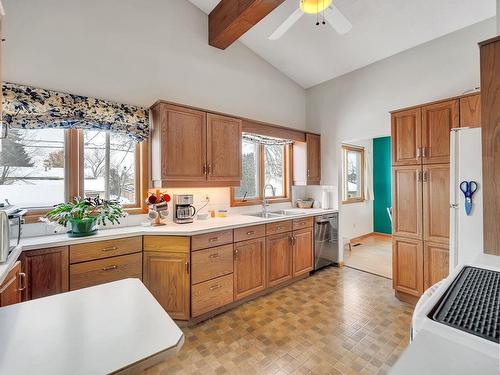 9223 168 Street, Edmonton, AB - Indoor Photo Showing Kitchen With Double Sink