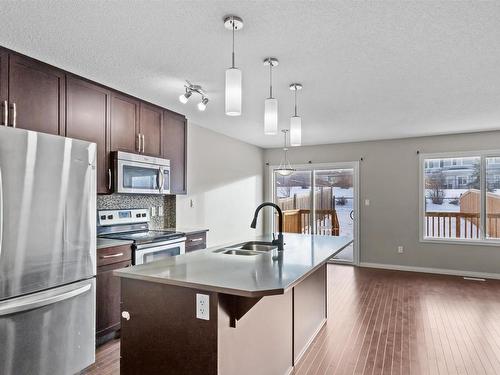 2410 Cassidy Way, Edmonton, AB - Indoor Photo Showing Kitchen With Double Sink With Upgraded Kitchen