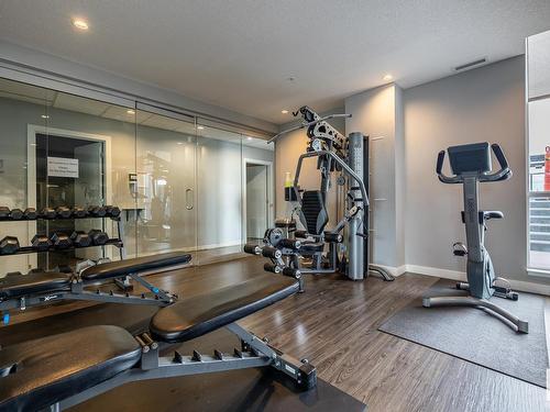 705 10238 103 Street, Edmonton, AB - Indoor Photo Showing Gym Room