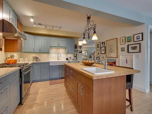 10841 128 Street, Edmonton, AB - Indoor Photo Showing Kitchen With Upgraded Kitchen