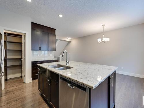 7506 May Common, Edmonton, AB - Indoor Photo Showing Kitchen With Double Sink