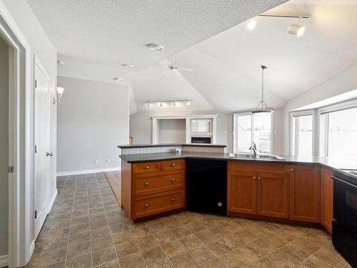 409 15499 Castle Downs Road, Edmonton, AB - Indoor Photo Showing Kitchen With Double Sink