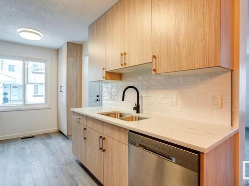 133 Primrose Gardens Gardens, Edmonton, AB - Indoor Photo Showing Kitchen With Double Sink