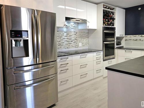 406 7909 71 Street, Edmonton, AB - Indoor Photo Showing Kitchen With Stainless Steel Kitchen