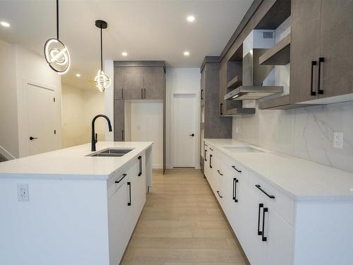 69 Penn Place, Spruce Grove, AB - Indoor Photo Showing Kitchen With Double Sink With Upgraded Kitchen